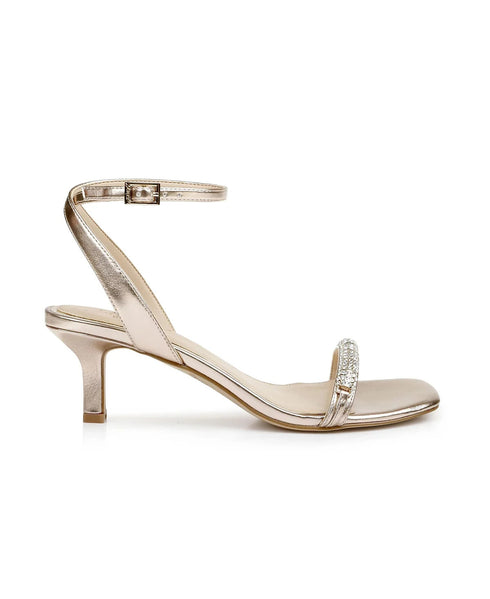 Jewel Badgley Mischka Womens Charisma Kitten Heel Evening Sandals Size 8M
